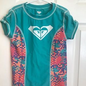 ROXY girls swimsuit rash guards